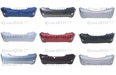 Бампер задний KIA Rio 3 (11-14) седан в цвет (Sat) — доставка по Москве, России и СНГ